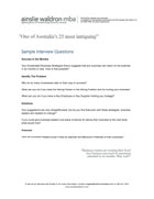 Sample Interview Questions